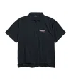 Balenciaga Logo-embroidered Polo Shirt In Black