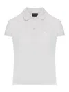 Balenciaga Cotton Pique Polo Shirt With Sport Icon Logo In White