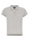 Balenciaga Cotton Pique Polo Shirt With Sport Icon Logo In Neutral