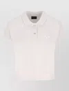 Balenciaga Cotton Pique Polo Shirt With Sport Icon Logo In White