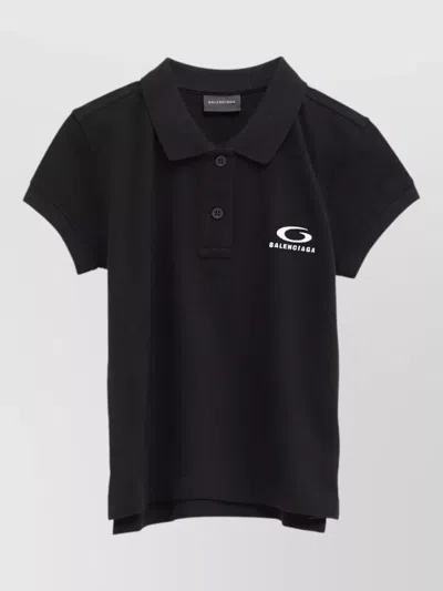 BALENCIAGA COTTON SHORT-SLEEVE POLO SHIRT