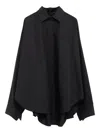 Balenciaga Short Sleeves With Lace-up Back Detail In Black
