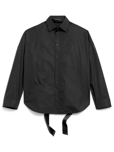 Balenciaga Cotton Poplin Lace-up Shirt