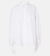 Balenciaga Knotted Cuffs Long-sleeved Shirt In White