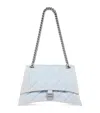 Balenciaga Medium Crush Shoulder Bag In Blue