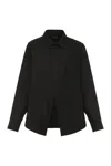 Balenciaga Cotton Shirt In Black