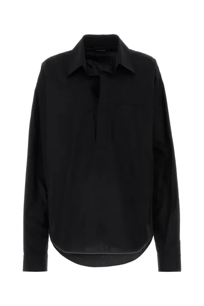 Balenciaga Cotton Shirt In Black