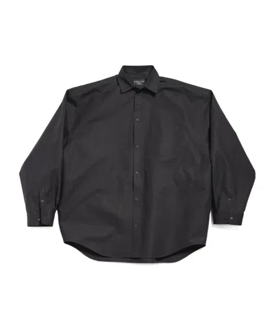 Balenciaga Cotton Shirt In Black