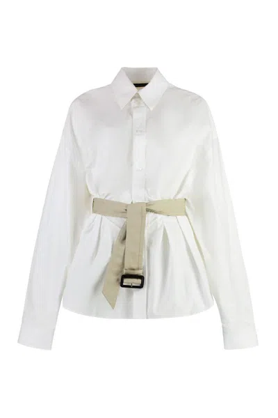 Balenciaga Cotton Shirt In White