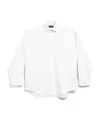 Balenciaga Semi Fitted Button-down Shirt In White