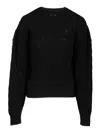 Balenciaga Cotton Sweater In Black