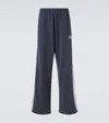 Balenciaga Men Blue Loop Sports Icon Baggy Sweatpants In Blue