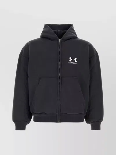 BALENCIAGA COTTON SWEATSHIRT UNDER ARMOUR® AVEC CAPUCHE