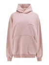 Balenciaga Oversize Logo Print Sweatshirt In Nude & Neutrals