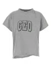Balenciaga Ceo Asymmetrical Crewneck T-shirt In Gray