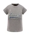 Balenciaga Casual Top With Short Sleeves And Print In Gray