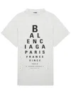 Balenciaga Women Chalk Coton Oversize Shirt In White