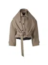 Balenciaga Deconstructed Cotton Twill Trench Coat