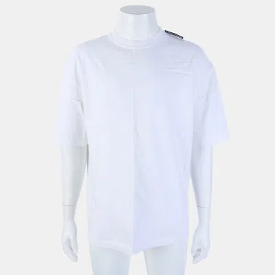Pre-owned Balenciaga Cotton White Short Sleeves S