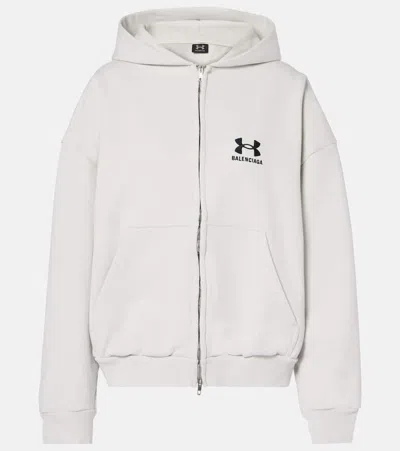 BALENCIAGA COTTON ZIP-UP HOODIE