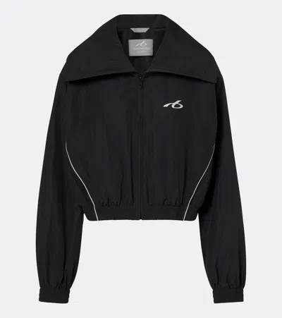 Balenciaga Cotton-blend Track Jacket In Black