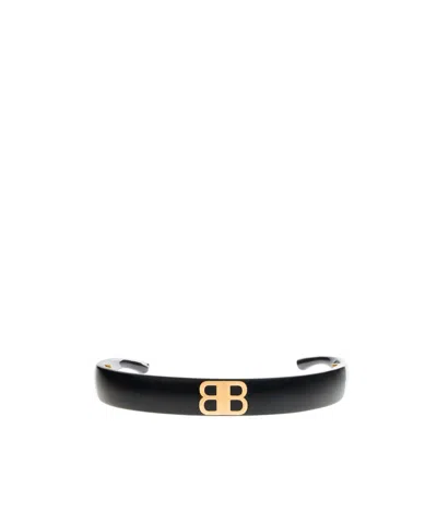 Balenciaga Country Club Bb Headband In Black