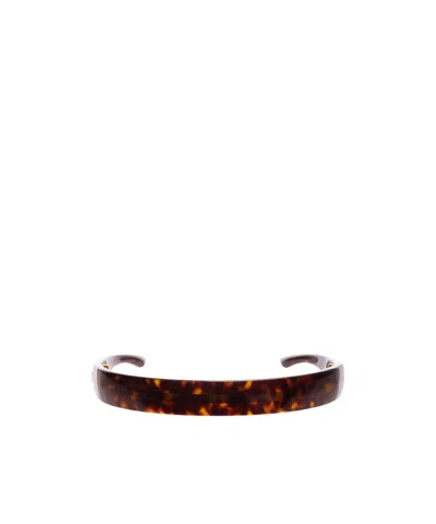 Balenciaga Country Club Side Bb Headband In Havana In Havana Color