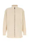 Balenciaga Cotton And Polyester Sweater With Front Pockets In Neutral