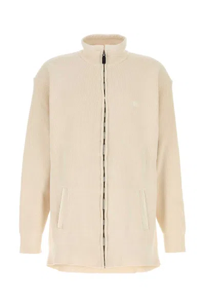 BALENCIAGA BALENCIAGA CREAM COTTON AND POLYESTER SWEATER