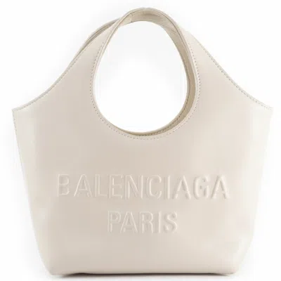 Pre-owned Balenciaga Cream Leather Tote Bag () In White