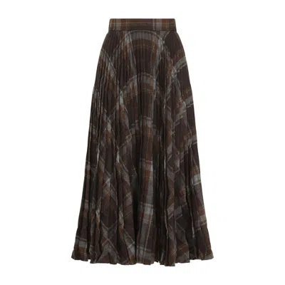 BALENCIAGA BALENCIAGA CREASED PLEATED SKIRT