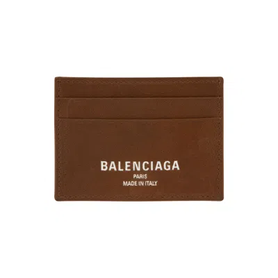 Pre-owned Balenciaga Credit Card Holder 'caramel' | Brown | Men's Size Onesize