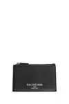 Balenciaga Credit Long Coin And Card Holder In Black