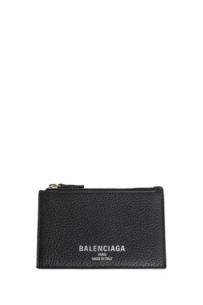 Balenciaga Credit Long Coin And Card Holder In Black