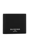 Balenciaga Credit Square Fold Coin Wall Accessories In Black