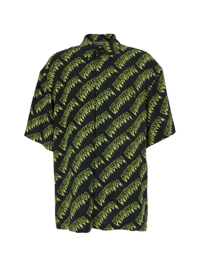 Balenciaga Creeper Shirt In Black