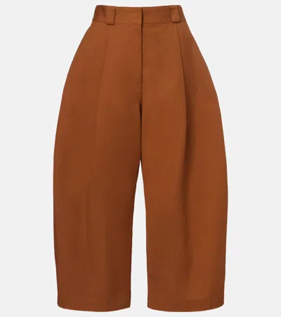 Balenciaga Crêpe Balloon Pants In Brown