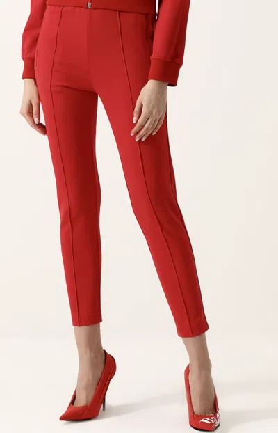 Pre-owned Balenciaga Crepe Knife 110 Ruched Logo Jersey Court Shoes High Heels Shoes 40 In Red