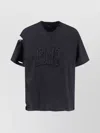 Balenciaga Crew Neck Distressed Detailing Short Sleeves In Black