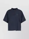 Balenciaga Black T-shirt With Logo Embroidery On The Front And Maxi Logo Lettering On The Rear In Cotton Woman