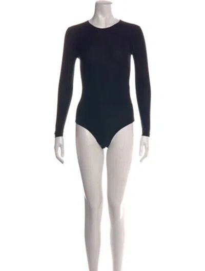 Pre-owned Balenciaga Crew Neck Long Sleeve Bodysuit W/ Tags In Black