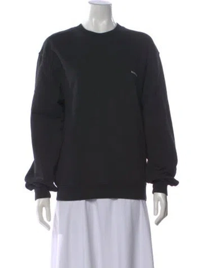 Pre-owned Balenciaga Crew Neck Long Sleeve Sweatshirt In Black