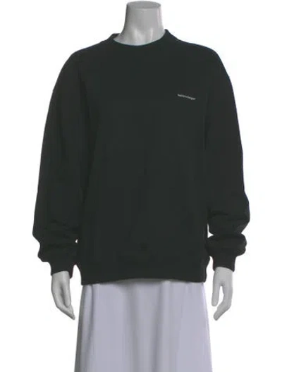 Pre-owned Balenciaga Crew Neck Long Sleeve Sweatshirt In Green