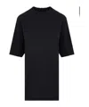 Balenciaga Painted Logo T-shirt Dress In Black