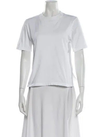 Pre-owned Balenciaga Crew Neck Short Sleeve T-shirt In White