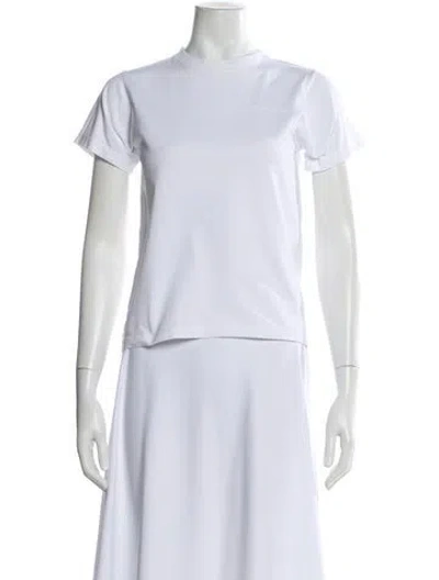 Pre-owned Balenciaga Crew Neck Short Sleeve T-shirt In White
