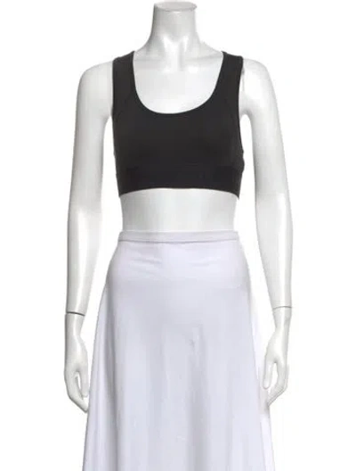 Pre-owned Balenciaga Crew Neck Sleeveless Sports Bra In Black