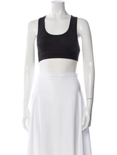 Pre-owned Balenciaga Crew Neck Sleeveless Sports Bra In White