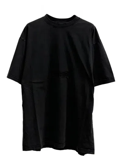 Balenciaga Crew-neck T-shirt In Black