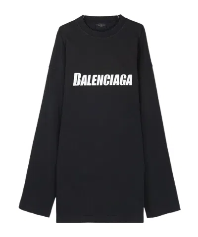 Balenciaga Crew Neck T-shirt In Blue